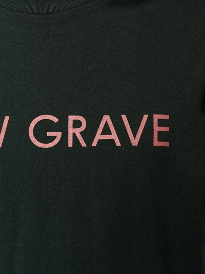 Shop Johnlawrencesullivan John Lawrence Sullivan New Grave Logo T-shirt In Black