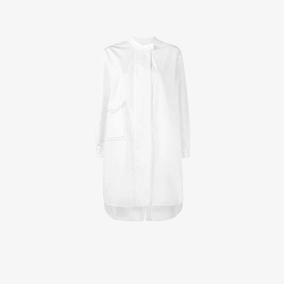 Shop Ellery Tunic Shirt In White