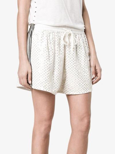 Shop Ashish Sequin Embellished Shorts In Nude/neutrals