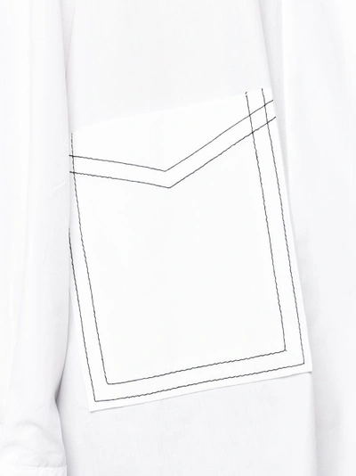 Shop Ellery Tunic Shirt In White