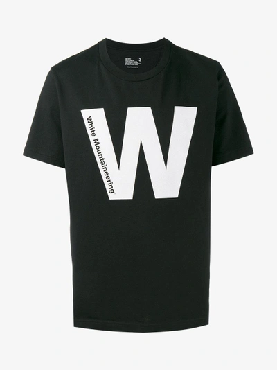 Shop White Mountaineering Printed Short Sleeve T-shirt In Black