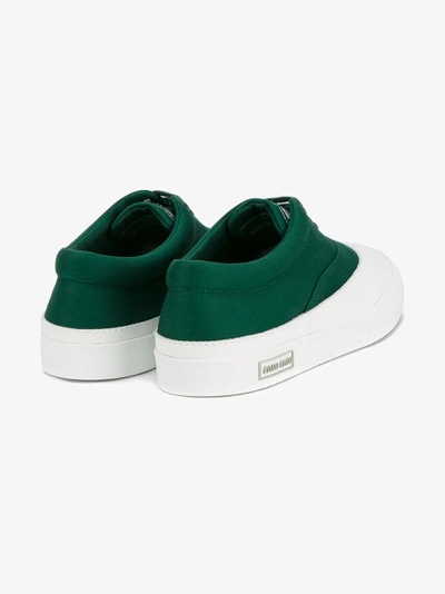 Shop Miu Miu Colour Block Sneakers In Green