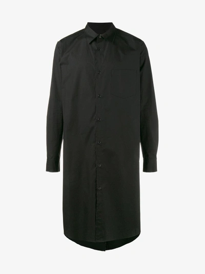 Shop Sulvam Long Shirt In Black