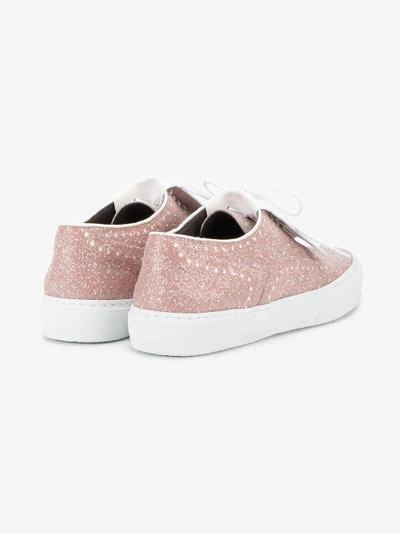 Shop Robert Clergerie 'tolka' Sneakers Mit Zierlasche In Pink/purple