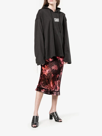 Shop Ellery Floral Print Skirt In Red