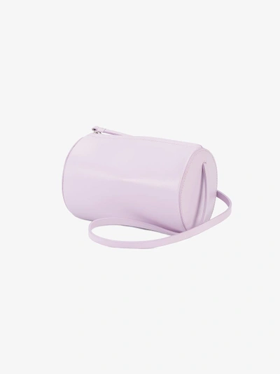 Shop Building Block Cylinder Sling Cross-body Bag In Pink&purple