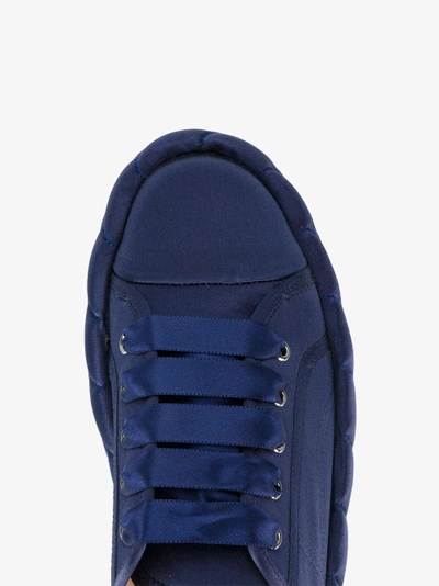 Shop Marco De Vincenzo Quilted Platform Sneakers In Blue