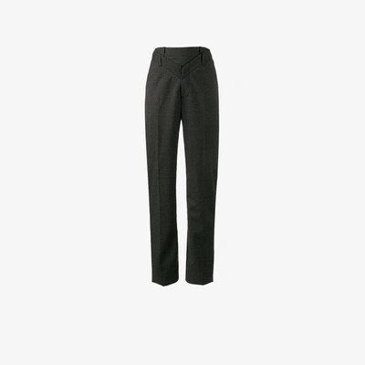 Shop Y/project Y / Project Y-cut Waist Trousers In Black