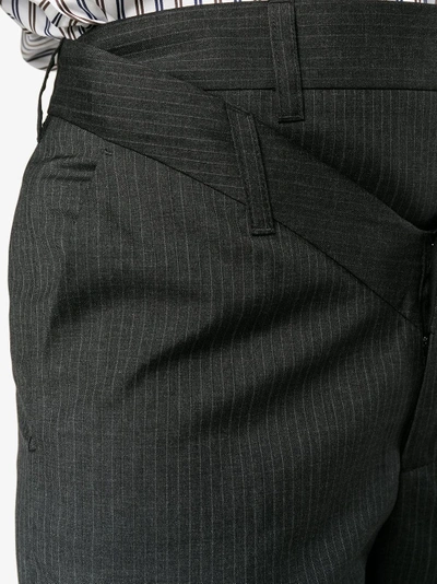 Shop Y/project Y / Project Y-cut Waist Trousers In Black