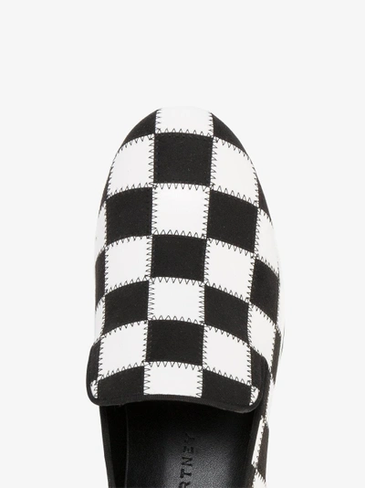 Shop Stella Mccartney Checkerboard Platform Sneakers In Black