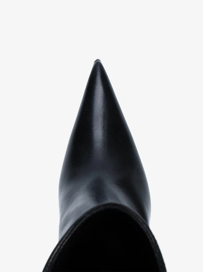 Shop Haider Ackermann 'taurus' Point Toe Mid Heel Ankle Boots In Black