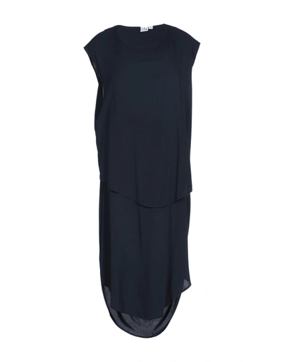 Shop Oak Knee-length Dress In Dark Blue