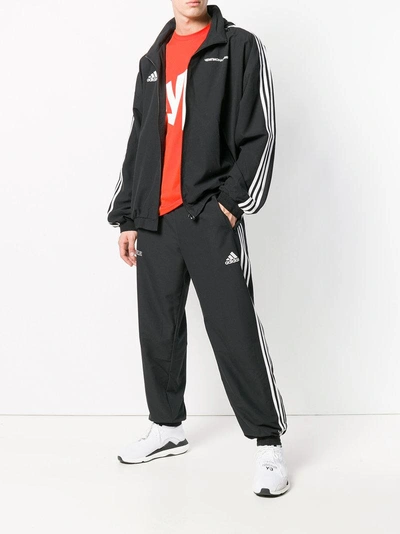 Gosha Rubchinskiy X Adidas Logo Zipped Track Jacket In Black | ModeSens