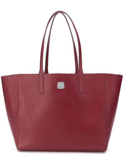 Shop Mcm Wandel Tote Bag - Red