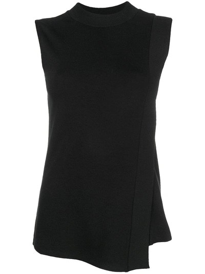 Shop Paco Rabanne Sleeveless Fitted Top - Black