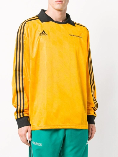 Gosha Rubchinskiy X Adidas Long Sleeve Top In Yellow ModeSens