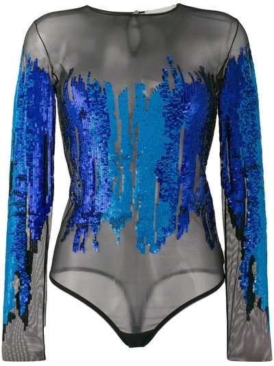 Shop Amen Sequin Embellished Body - Blue