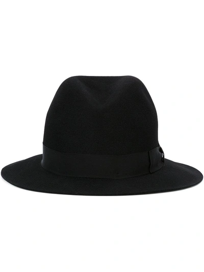 Shop Borsalino Felt Fedora Hat - Black