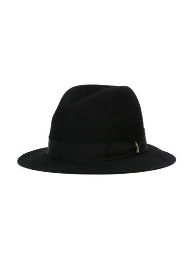 Shop Borsalino Felt Fedora Hat - Black