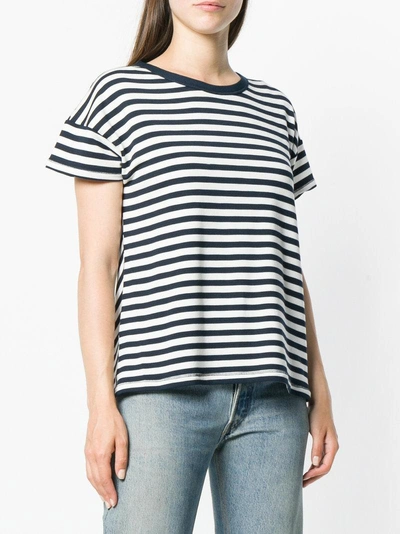 Shop Rag & Bone Kat Split Back T-shirt In Blue