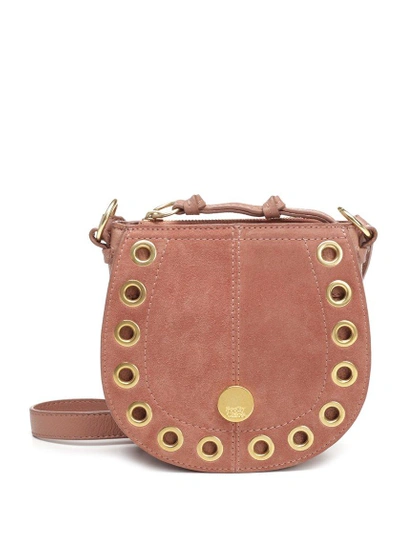 Shop See By Chloé Medium Kriss Hobo Suede Bag In Pink