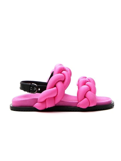 Shop Marco De Vincenzo Braided Sandals In Pink