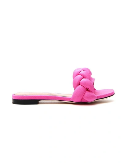 Shop Marco De Vincenzo Braided Slides In Pink
