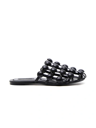 Shop Alexander Wang Amelia Slippers In Black