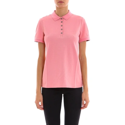 Shop Burberry Classic Polo Shirt In Pink