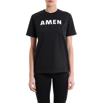 Shop Amen Logo T In Black