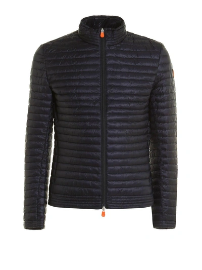 Shop Save The Duck Padded Jacket In Navy