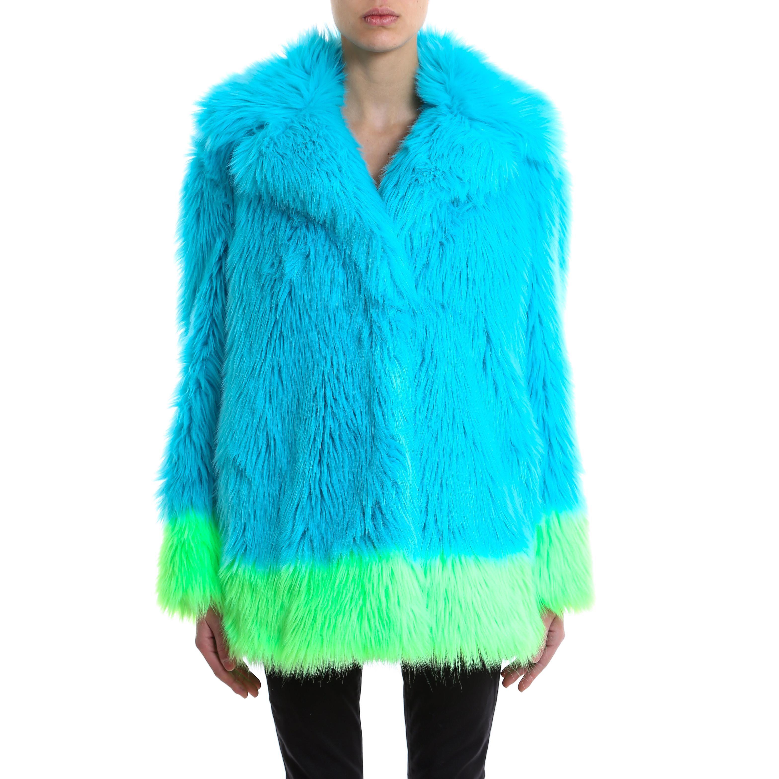 Alberta Ferretti Faux Fur Jacket In Multi | ModeSens