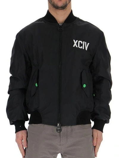 Shop Gcds Xciv Bomber Jacket In Black