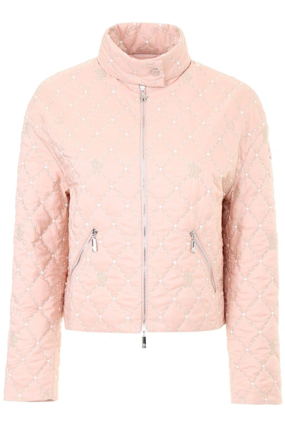 Shop Moncler Gamme Rouge Quilted Jacket In Pink