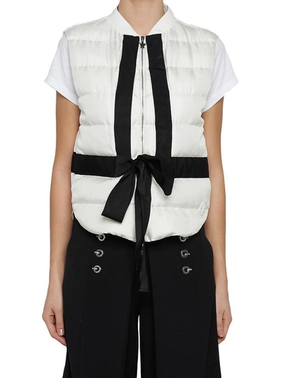 Shop Moncler Gamme Rouge Padded Tie Gilet In Multi