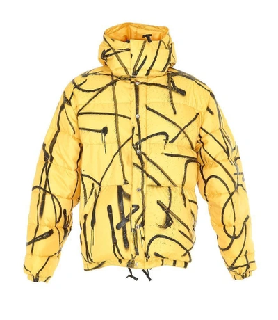 Shop Adaptation Cali Gold Grafitti Jacket In Yellow