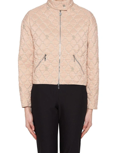 Shop Moncler Gamme Rouge Quilted Jacket In Pink