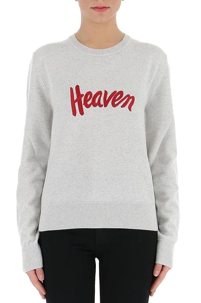 Shop Saint Laurent Heaven Sweater In Grey