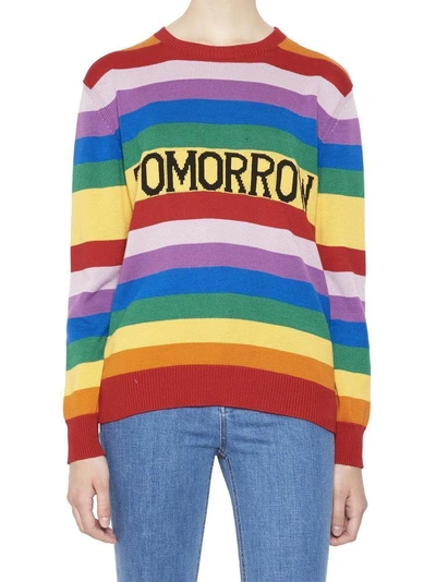Shop Alberta Ferretti Rainbow Week Tomorrow Sweater In Multi