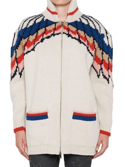 Shop Stella Mccartney All Is Love Zip Cardigan In Multi