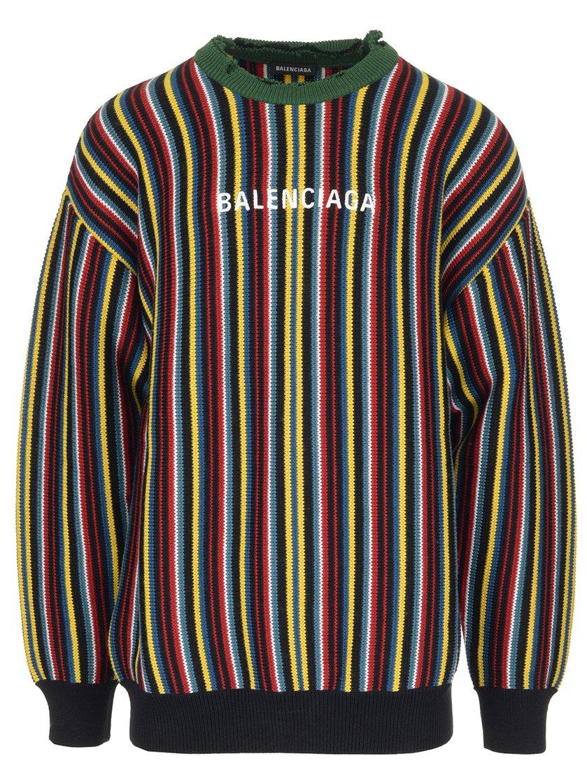 balenciaga striped sweater