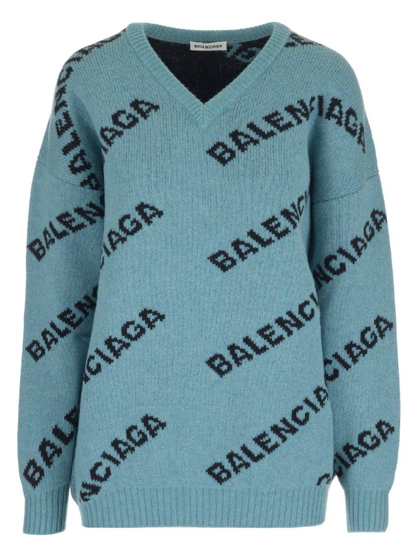 balenciaga blue jumper