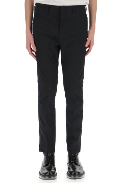 Shop Prada Classic Slim Trousers In Black