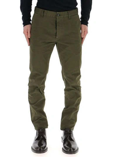 Shop Dsquared2 Chino Trousers In Khaki