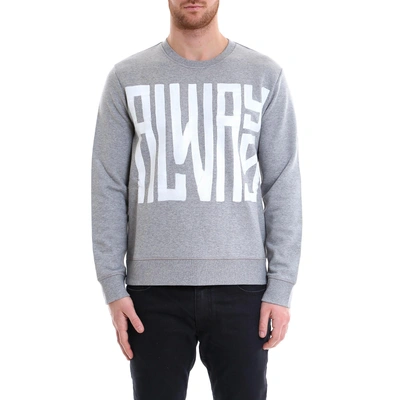 Shop Valentino Always Print Sweater In Grey
