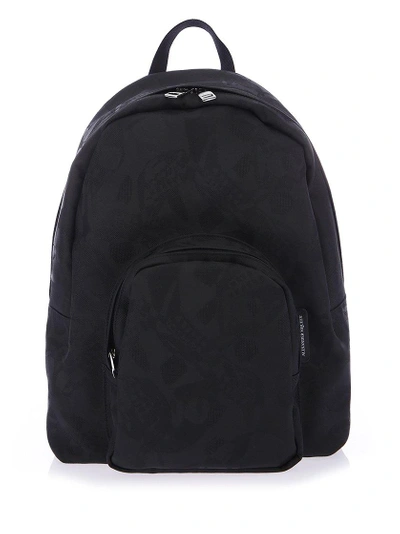 Shop Alexander Mcqueen Printed Backpack In Black