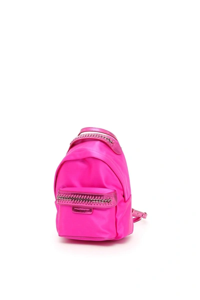 Shop Stella Mccartney Mini Falabella Chain Backpack In Pink