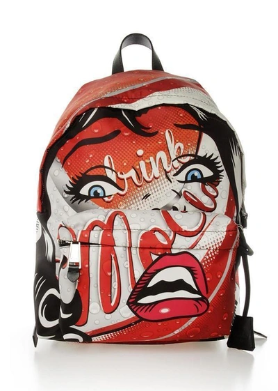 Shop Moschino Comic Backpack In Multi