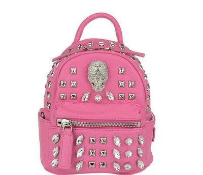 Shop Philipp Plein Phillip Plein Studded Backpack In Pink