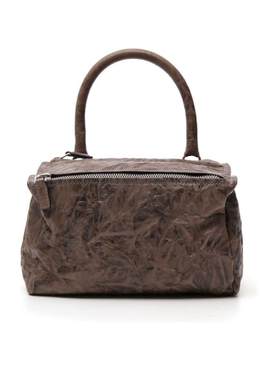 Shop Givenchy Small Pandora Bag In Brown